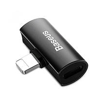Кабель-перехiдник Baseus iP Male to Dual iP Female Adapter L46 Black