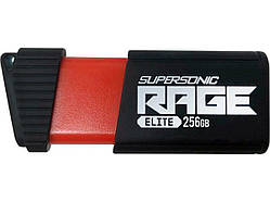 Flash Patriot USB 3.1 Supersonic Raget Elite 256GB (R-400Mb/s, W-200Mb/s)  Black