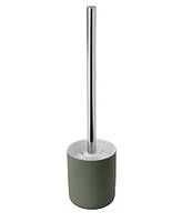 Керамический напольный ёршик для туалета IKEA EKOLN серо-зелёная туалетная щётка ИКЕА ЕКОЛЬН