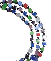 Роскошное колье из натуральных камней ожерелье из разноцветного кварцевого минерала, бусы, украшение