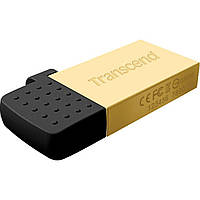 Флеш-накопичувач Transcend USB 2.0 JetФлеш-накопичувач 380 MicroUSB OTG 16Gb Gold metal