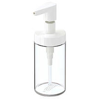 Стеклянный дозатор для жидкого мыла IKEA TACKAN 200 мл прозрачный диспенсер ИКЕА ТАККАН