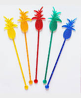 Мішалка для напоїв "Ананас" 10шт/уп