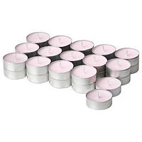 Ароматические свечи таблетки 30 шт х 3,5 часа горения IKEA LUGNARE цветочные розовые чайные свечки жасмин ИКЕА