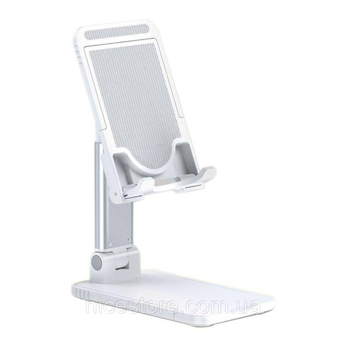 Тримач для телефона Usams US-ZJ059 Retractable Phone/Tablet Desktop Stand White