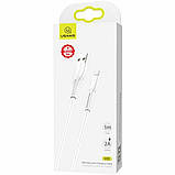 Кабель Usams US-SJ364 U35 lightning Charging Cable 1M White, фото 3