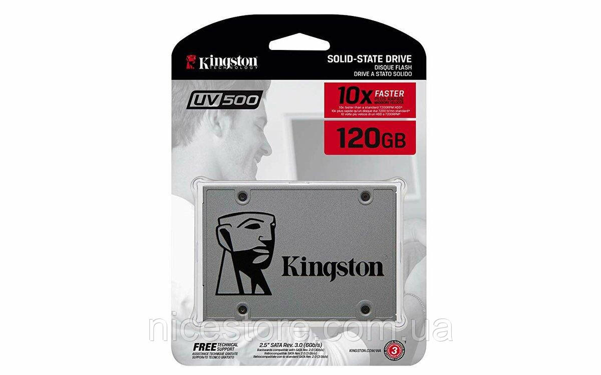 SSD Kingston UV500 120GB 2.5" SATAIII 6 Gbit/s, Read/Write: 520 MB/s / 320 MB/s, TLC