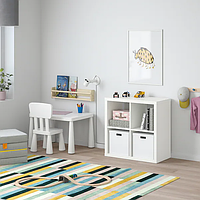 Стеллаж 77х77 см IKEA KALLAX модуль для хранения вещей 2х2 ящика белый (полка, шкаф, этажерка) КАЛЛАКС ИКЕА