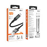 Кабель BOROFONE BU30 Lynk smart power-off charging data cable for Micro Black, фото 5