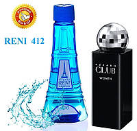 Женский парфюм аналог Azzaro Club Women 100 мл Reni 412 наливные духи, парфюмированная вода