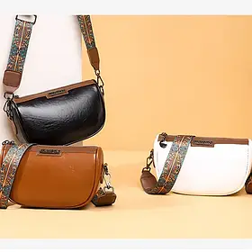 Розкішна жіноча коричнева сумочка крос-боді 21x8x14cm сумка через плече