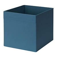 Оксамитова коробка IKEA DRÖNA DRONA 33x38x33 см синій органайзер для зберігання речей ІКЕА ДРЕНА ДРОНА