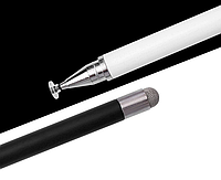 Универсальный стилус 2 в 1 Pencil Duo чёрный карандаш-ручка для всех сенсорных экранов Android iOS Windows