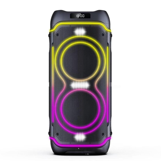 Портативная акустическая система с пультом и 2 микрофонами ZXX