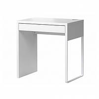 Письмовий стіл IKEA MICKE 73x50 см білий комп'ютерний столик, стіл для ноутбука, робочий ІКЕА МІККЕ