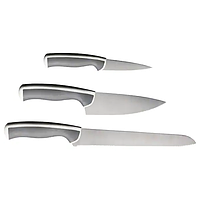 Набор ножей 3 шт IKEA ÄNDLIG нож для хлеба, поварской нож и нож для овощей/фруктов ИКЕА ЕНДЛІГ