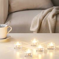 Набор-ассорти ароматических свечей-таблеток IKEA 150 шт х 3,5 часов горения чайные свечки ИКЕА