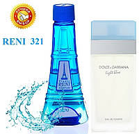 Женский парфюм аналог D&G Light Blue 100 мл Reni 321 наливные духи, парфюмированная вода