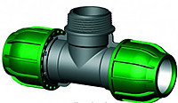 Трійник із зовнішньою різзю 25х1/2". Фітинги IRRITEC