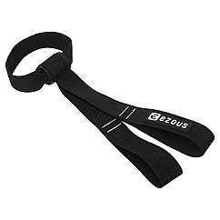 Дверний фіксатор для петель і еспандерів якір подвійний Ezous Door Strap Double G-03 Black