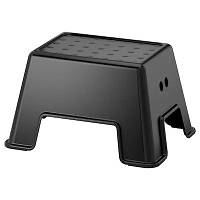 Подставка-ступенька пластиковая чёрная IKEA BOLMEN стул-стремянка ИКЕА БОЛЬМЕН