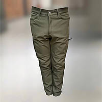 Брюки зимние тактические софтшелл флисовые, размер XL, Олива, утепленные брюки для военных