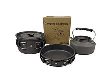 Туристический набор посуды Camping Cookware GL-C03 2 GT, код: 8216059