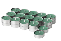 Ароматические свечи-таблетки свежая трава IKEA HEDERSAM 30 шт х 3,5 часа горения чайные зелёные свечки ИКЕА