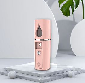 Мінірозпилювач USB зволожувач для обличчя рожевий небулайзер
