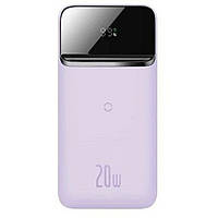 Зовнішній акумулятор Baseus Magnetic wireless quick charging power bank 10000mAh 20W Purple