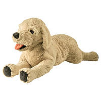 Большая мягкая игрушка собака 70 см IKEA GOSIG GOLDEN детская игрушка золотистый ретривер ИКЕА ГОСІГ ГОЛЬДЕН