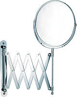 Дзеркало настінне висувне для ванної кімнати IKEA FRÄCK двостороннє косметичне для макіяжу ІКЕА ФРЕКК