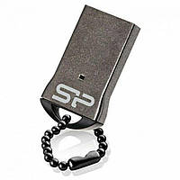 Флеш-накопичувач SiliconPower USB 2.0 Touch T01 16Gb Black metal