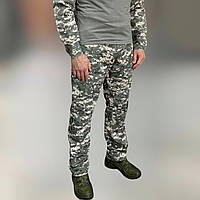 Брюки тактические Combat с пазами под наколенники, поликоттон, пиксель НАТО, размер M, штаны для военных