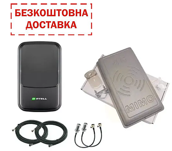 4G антений комплект WIFI роутер Satell F3000 + 4G антена RnetT MIMO 2Х17 Дб 900-2700 мГц