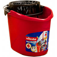 Ведро для швабр Vileda Super Mocio с отжимом красное 10 л (4003790105111) pl
