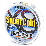 Шнур Duel Super Cold x8 200m #0.6 5Color 5.8kg 0.13mm