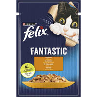 Влажный корм для кошек Purina Felix Fantastic с курицей в желе 85 г (7613039788097) pl