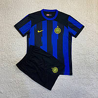 Детская футбольная форма Интер 2023-2024 / домашняя, черно-синяя
