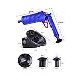 Пневматичний вантуз для унітазу туалету раковини сантехнічний пневмовантуз PIPE DREDGER, фото 4