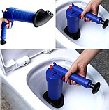 Пневматичний вантуз для унітазу туалету раковини сантехнічний пневмовантуз PIPE DREDGER, фото 10