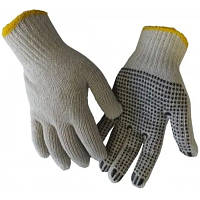 Защитные перчатки Werk ХБ натур., Черная точка (WE2102) pl