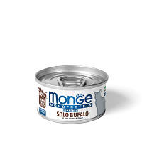 Консерви для кішок Monge Cat Monoprotein м'ясні пластівці з буйвола 80 г (8009470013826) pl