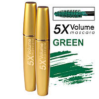 Тушь для ресниц Gold Mascara Volume 5 X Light объемная maXmaR MM-0425 Green