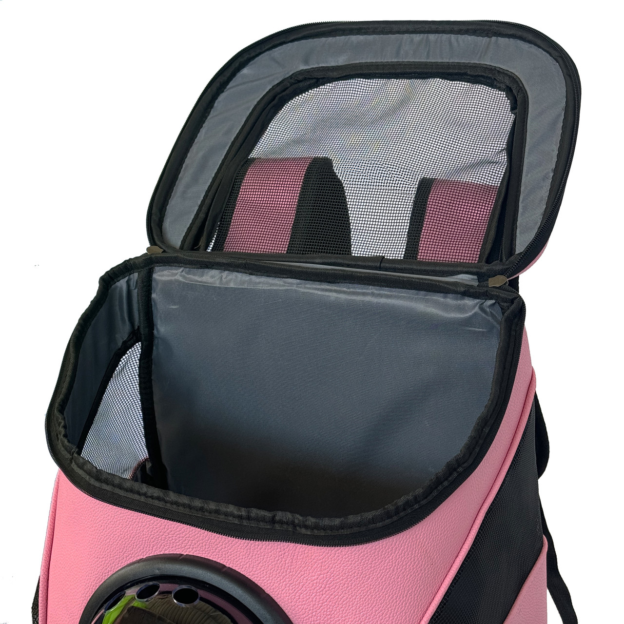 Рюкзак для переноски животных с иллюминатором CosmoPet CP-03 для кошек и собак Pink - фото 7 - id-p2127125362
