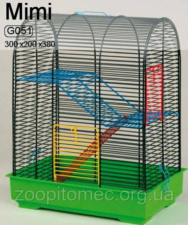 Клітка MIMI для міні гризунів хром, 30*20*38 см