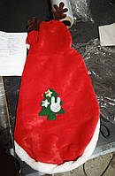 Костюм новогоднего Оленя для собак RESTEQ. Теплый собачий костюм с подкладкой. Одежда для собак. Костюм для