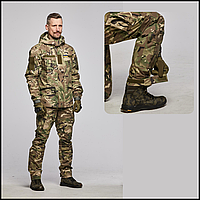 Боевые штаны камуфляж мультикам удобные, брюки военные тактические рип-стоп ветрозащитные