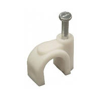 Кліпси круглі для кабелю 10 mm (паковання 100 шт.)
