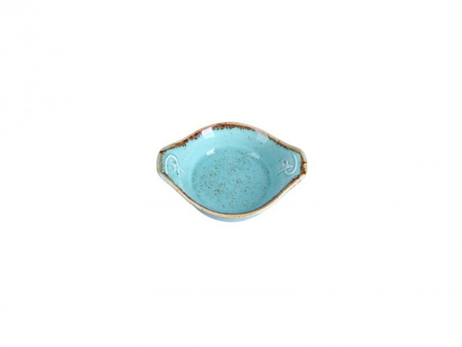 Бірюзовий порцеляновий соусник Porland Turquoise овальний 8 см (802907/T)